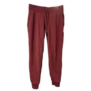 Lululemon Burgundy Scuba Jogger Cotton Sweatpants Size 8